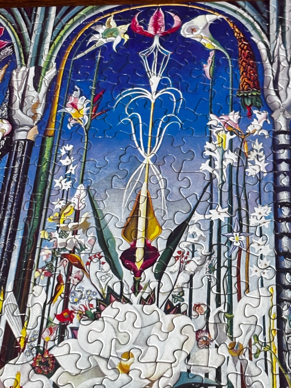 1968 Vintage Springbok Square Puzzle "FLOWERS" by Joseph Stella COMPLETE RARE - Picture 5 of 14
